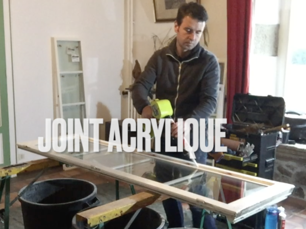 Double Vitrage de rénovation: mise en place du joint acrylique