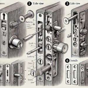 Devis d’Installation de Serrure Trois Points sur une Porte en Bois